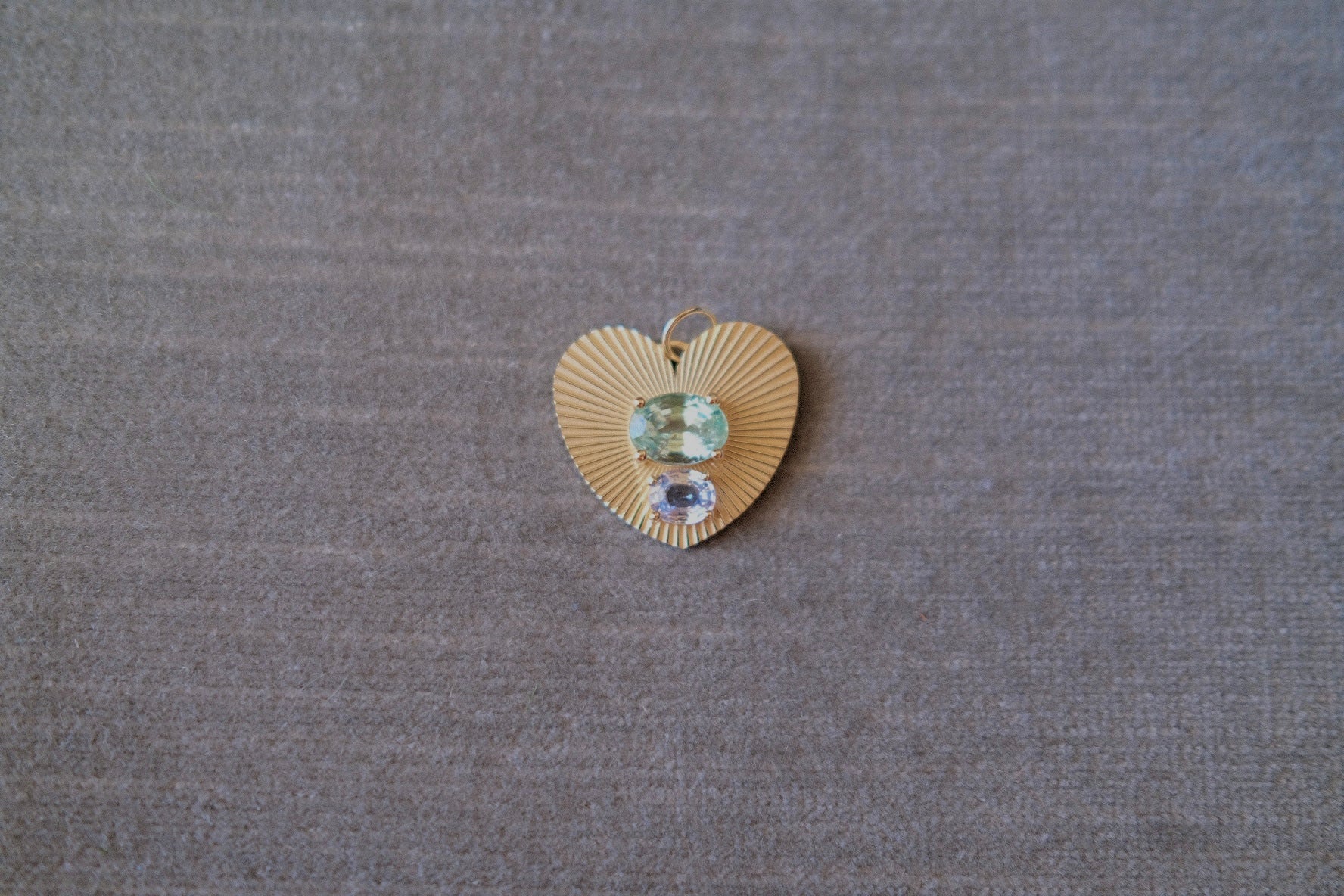 LoveLight charm with Minty Emerald and Blue Sapphire