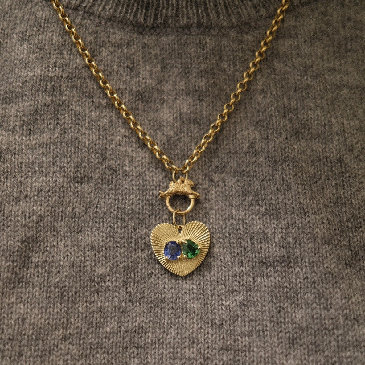 Lovelight with Blue Sapphire and Tsavorite