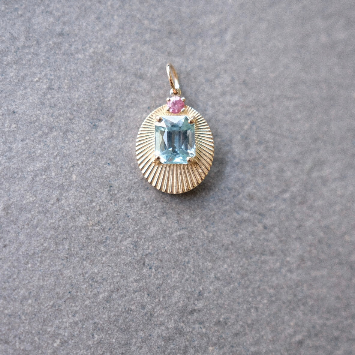 JoyLight with Aquamarine and Pink Sapphire