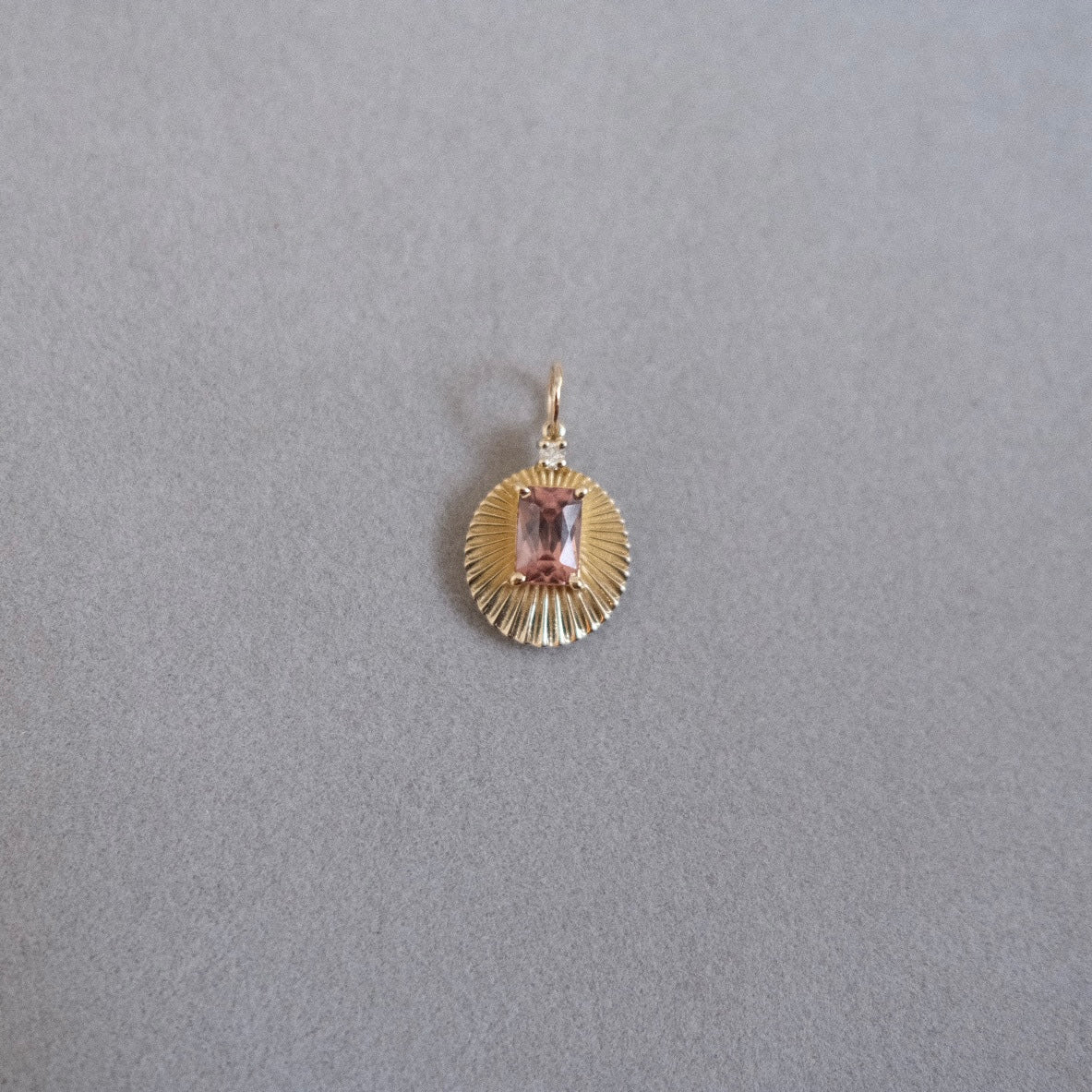 Joylight with Pink Brown Zircon and Diamond Accent