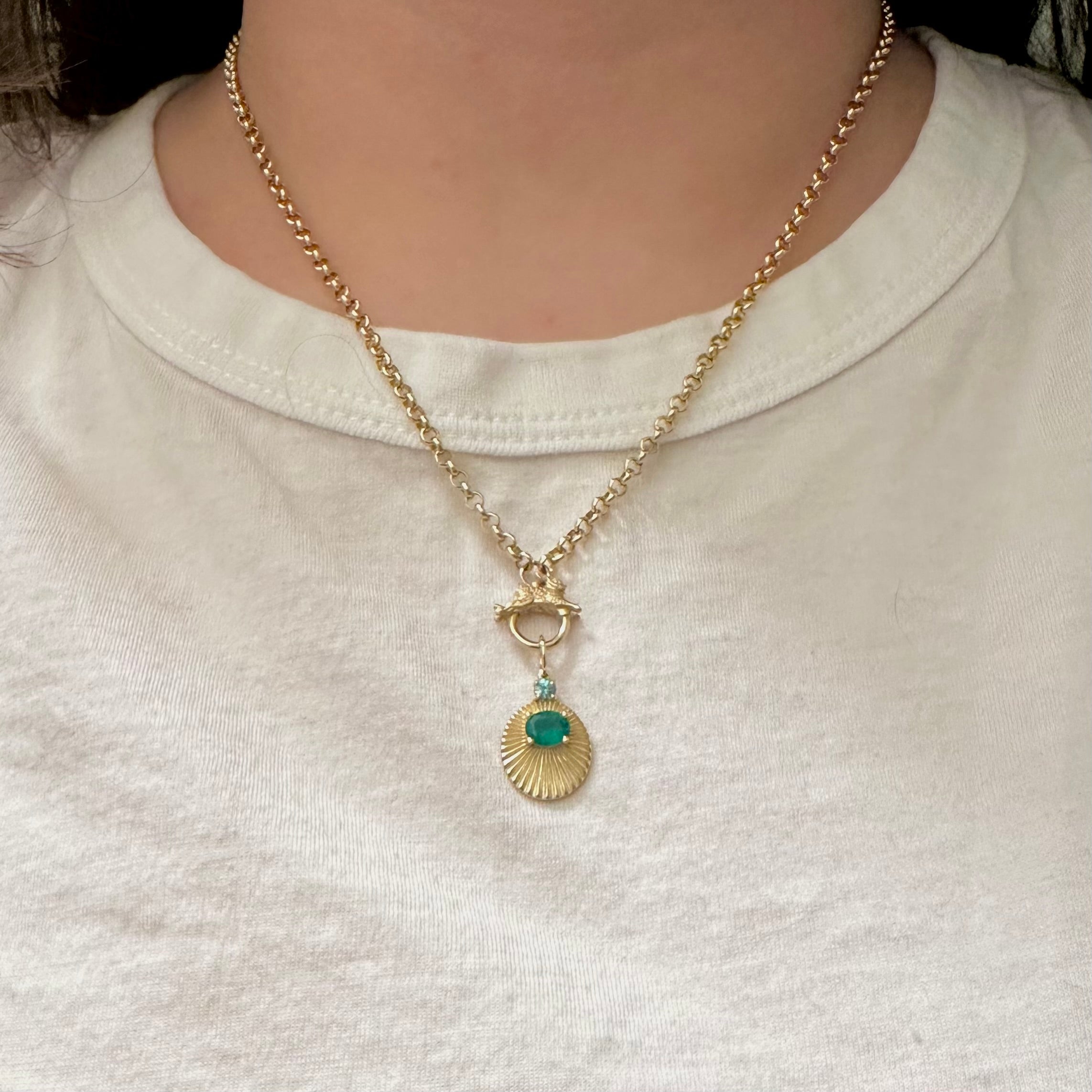 3. JoyLight with Emerald and Blue Zircon accent