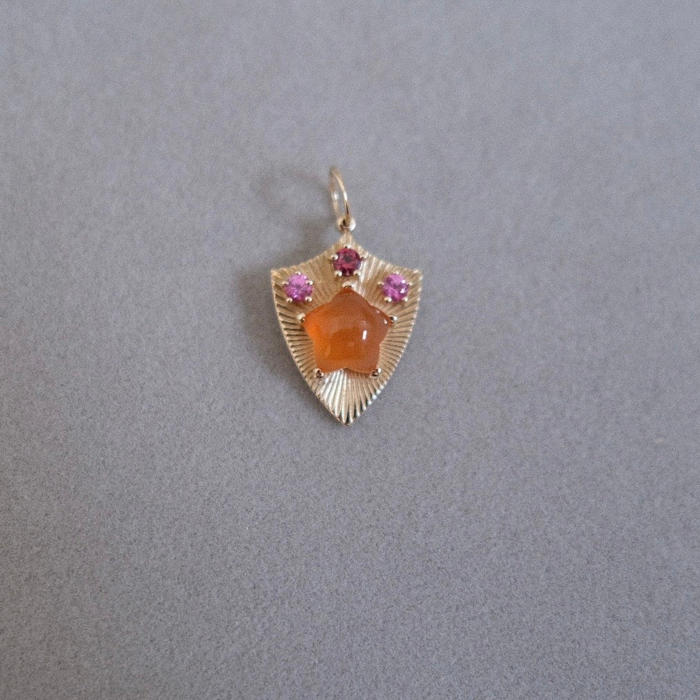 Protection Light with Star Carnelian, Pink Sapphire, and Ruby