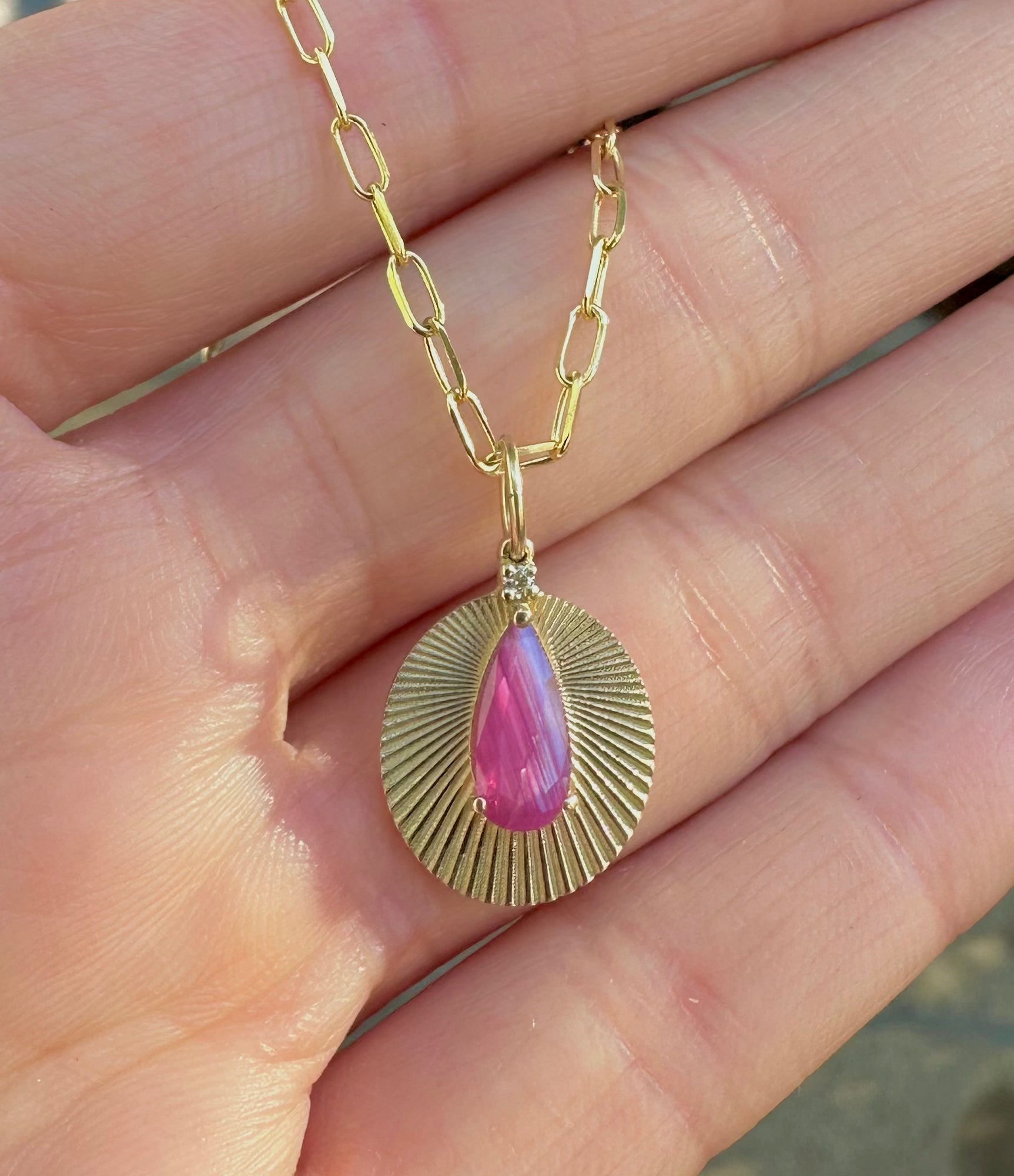 Joy Light Charm with Silky Ruby