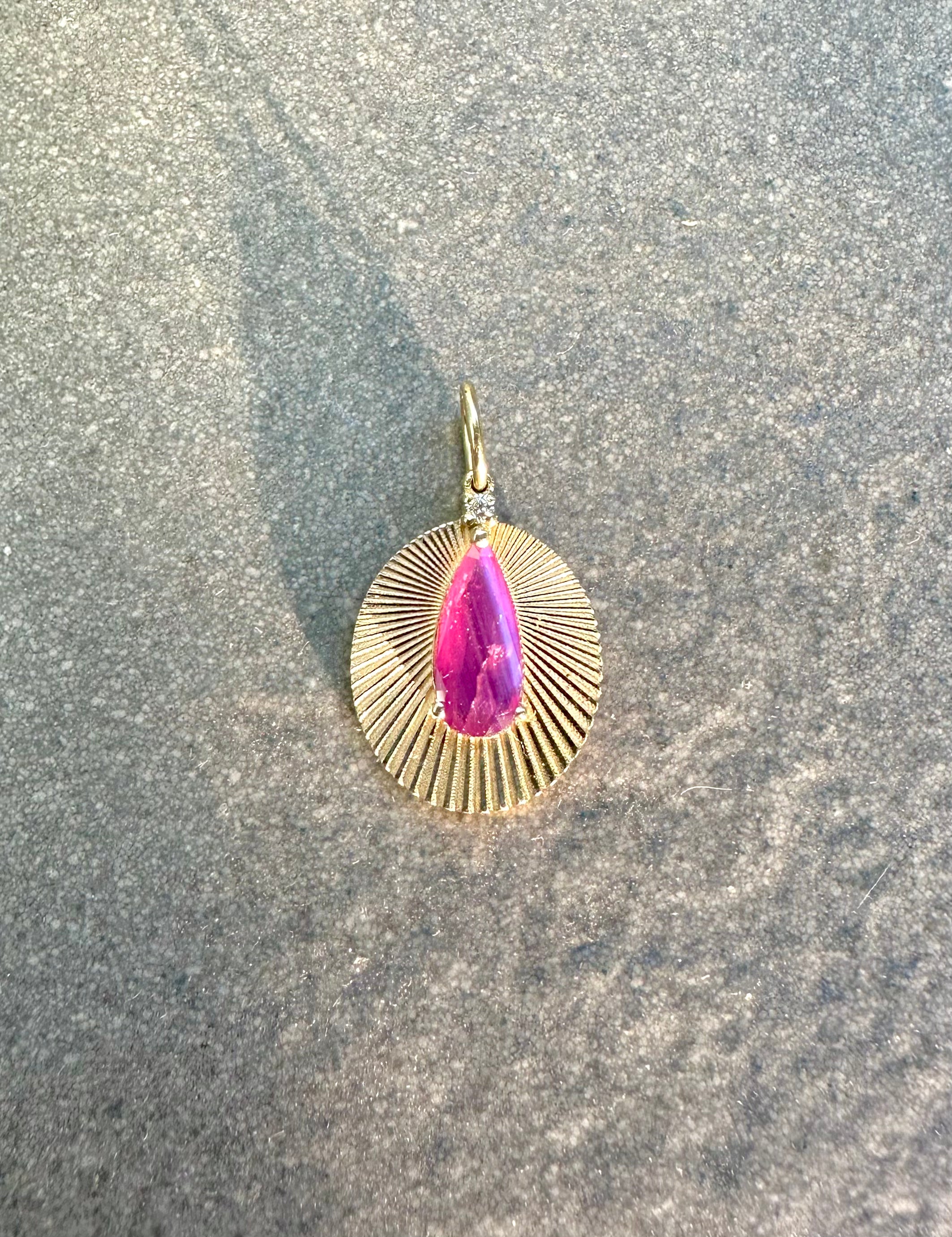 Joy Light Charm with Silky Ruby