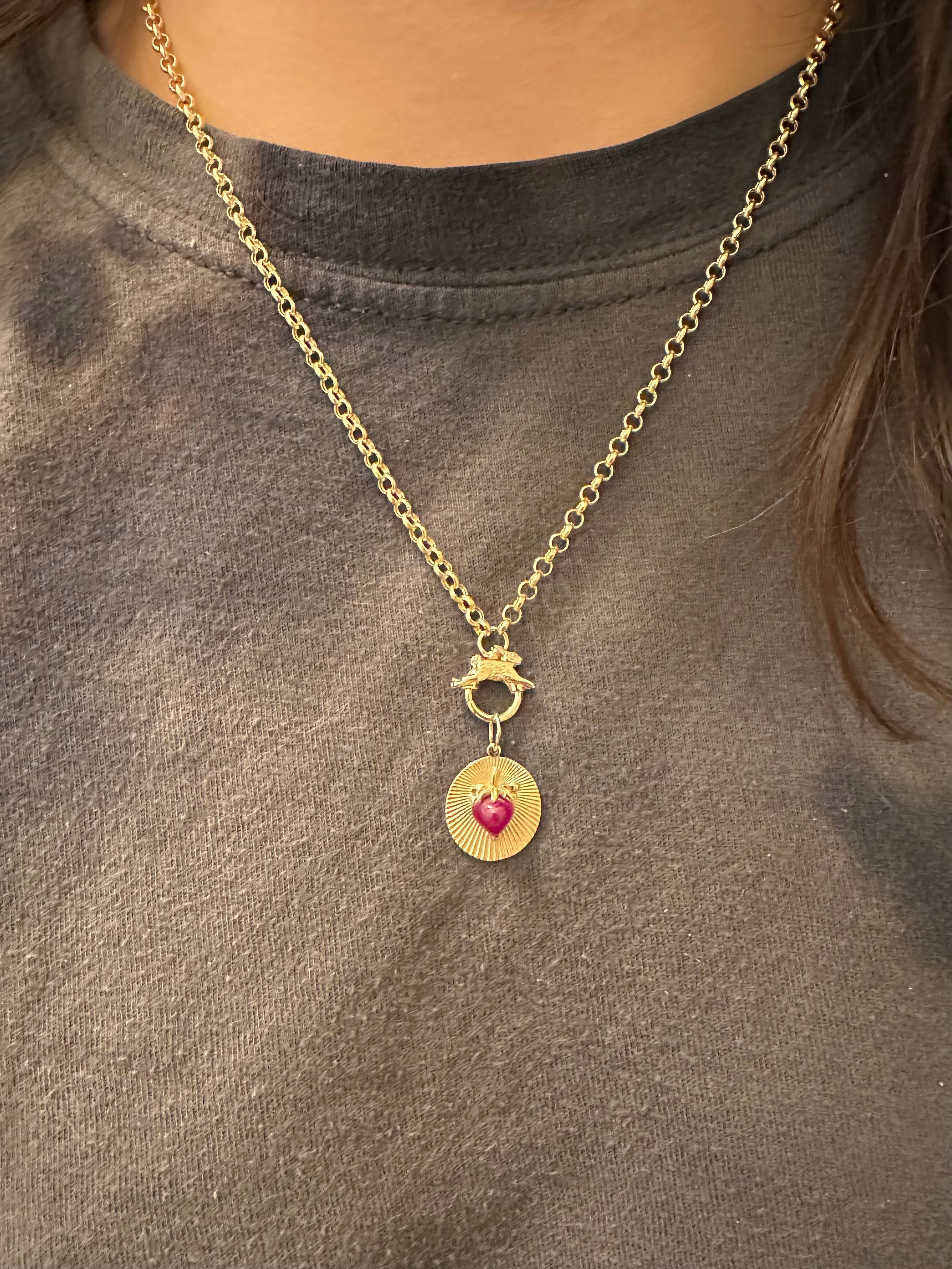 Lucky Rabbit Rolo Chain Necklace