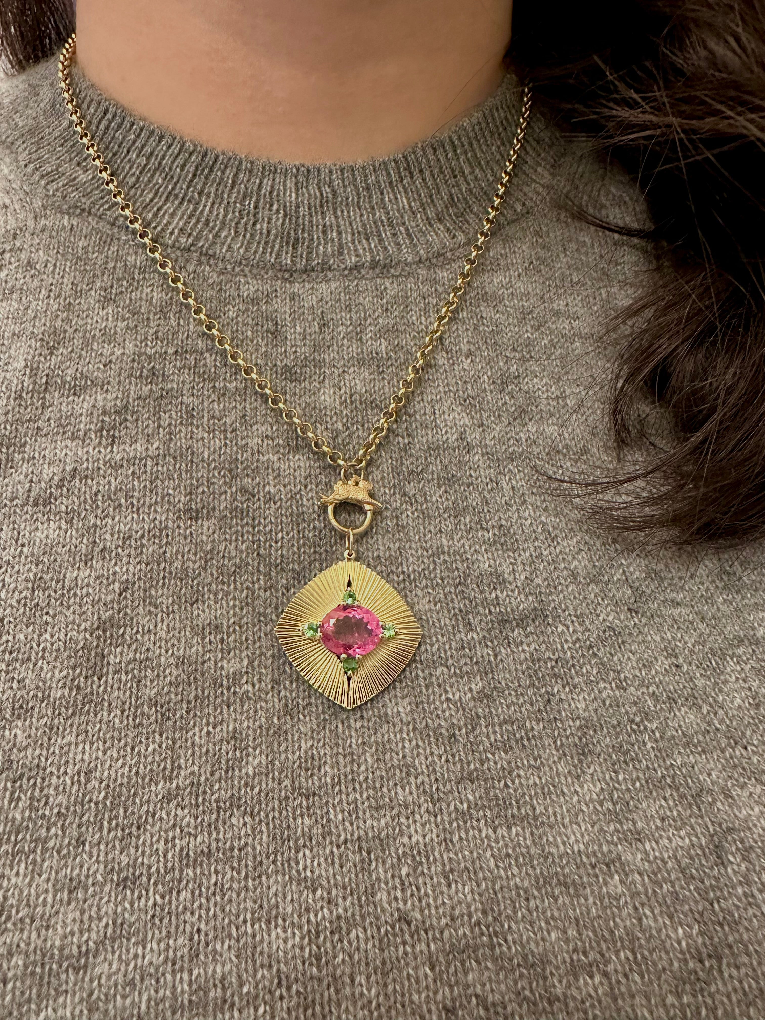 9. GuidingLight with Tourmaline and Garnet