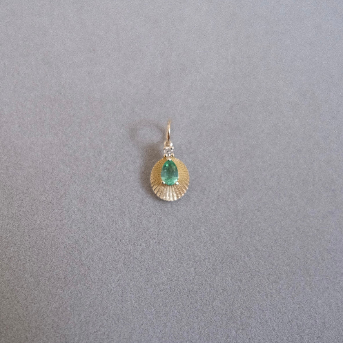 JoyLight with Pear Green Tourmaline and Diamond Accent