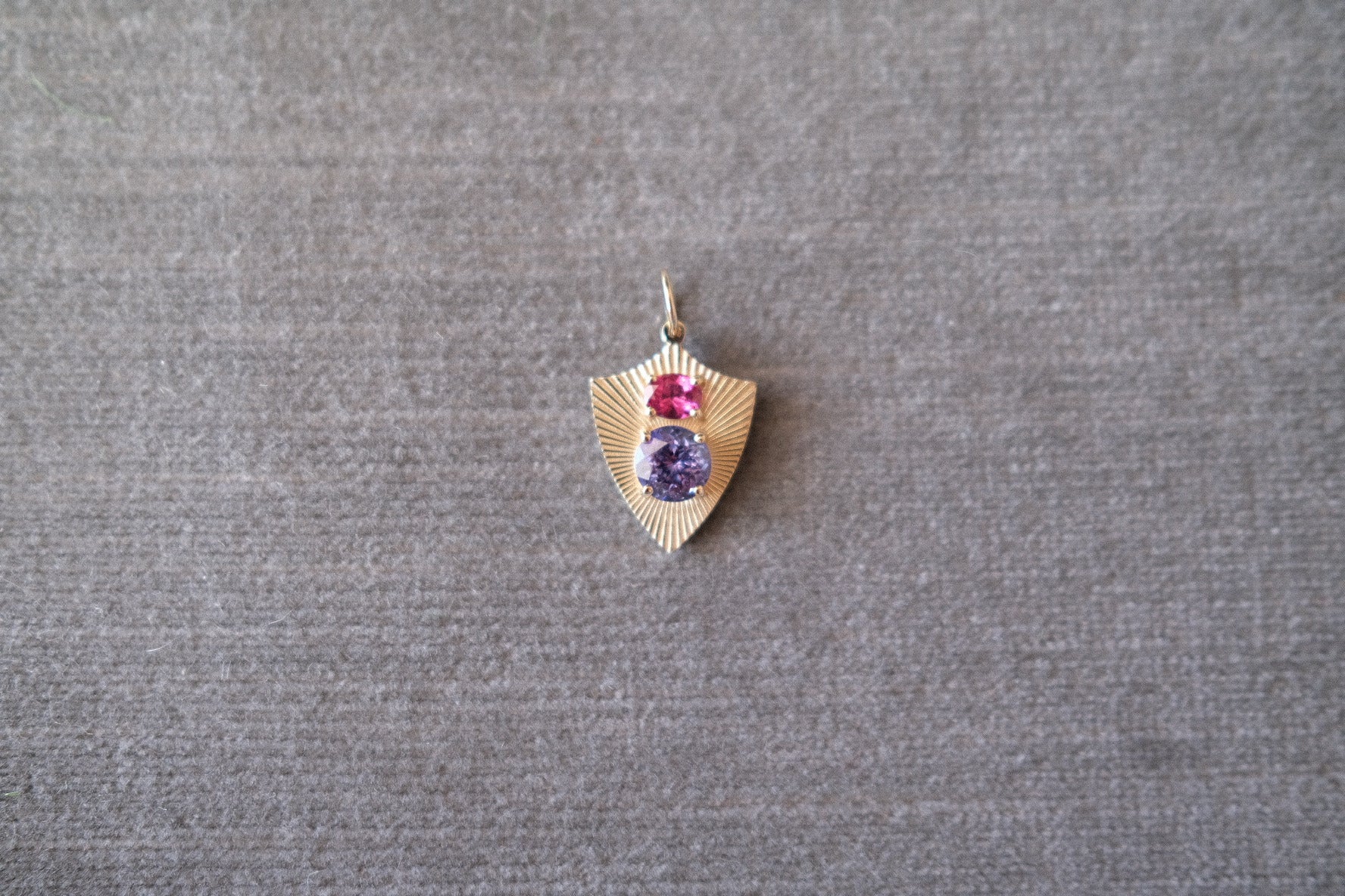 ProtectionLight charm with Tanzanite and Hot Pink Sapphire