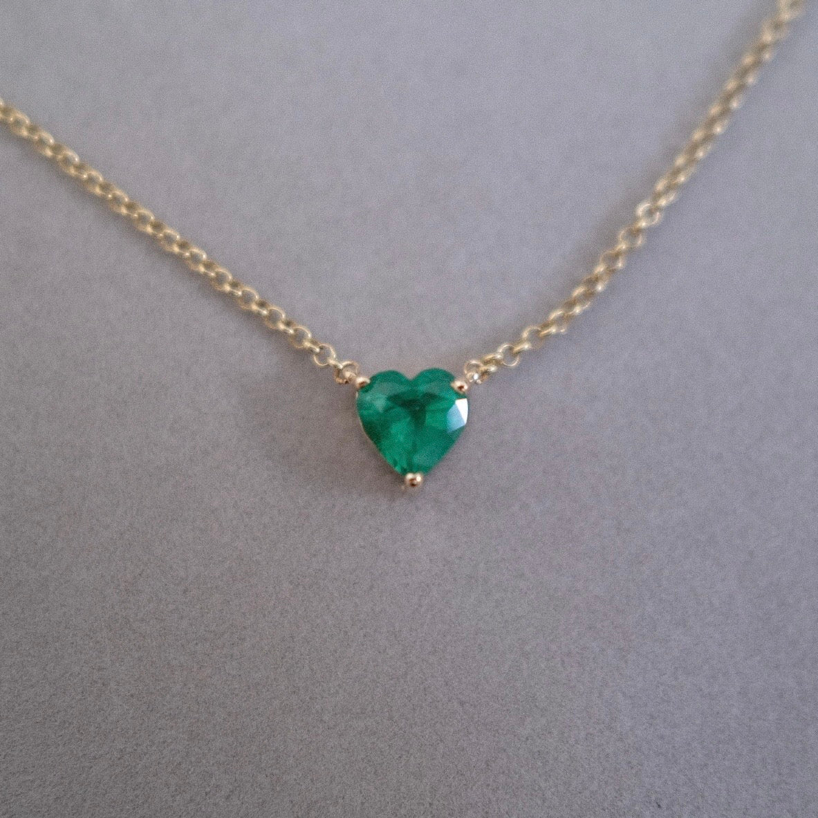 Emerald Heart Necklace