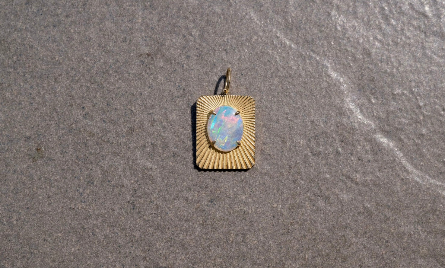 SereneLight charm with AU opal