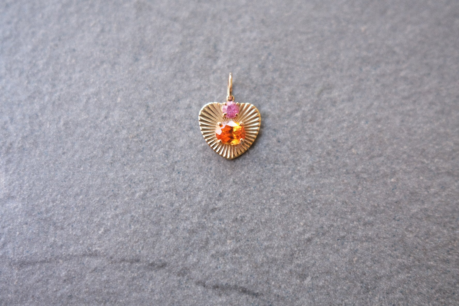 LoveLight with Spessartine Garnet and Pink Sapphire