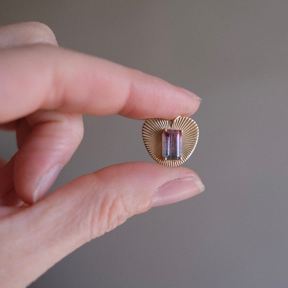 Lovelight with Bicolor Pink - Purple Tourmaline