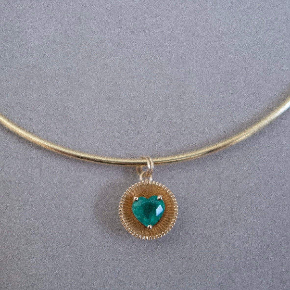 Infinite Light Cup with Emerald Heart