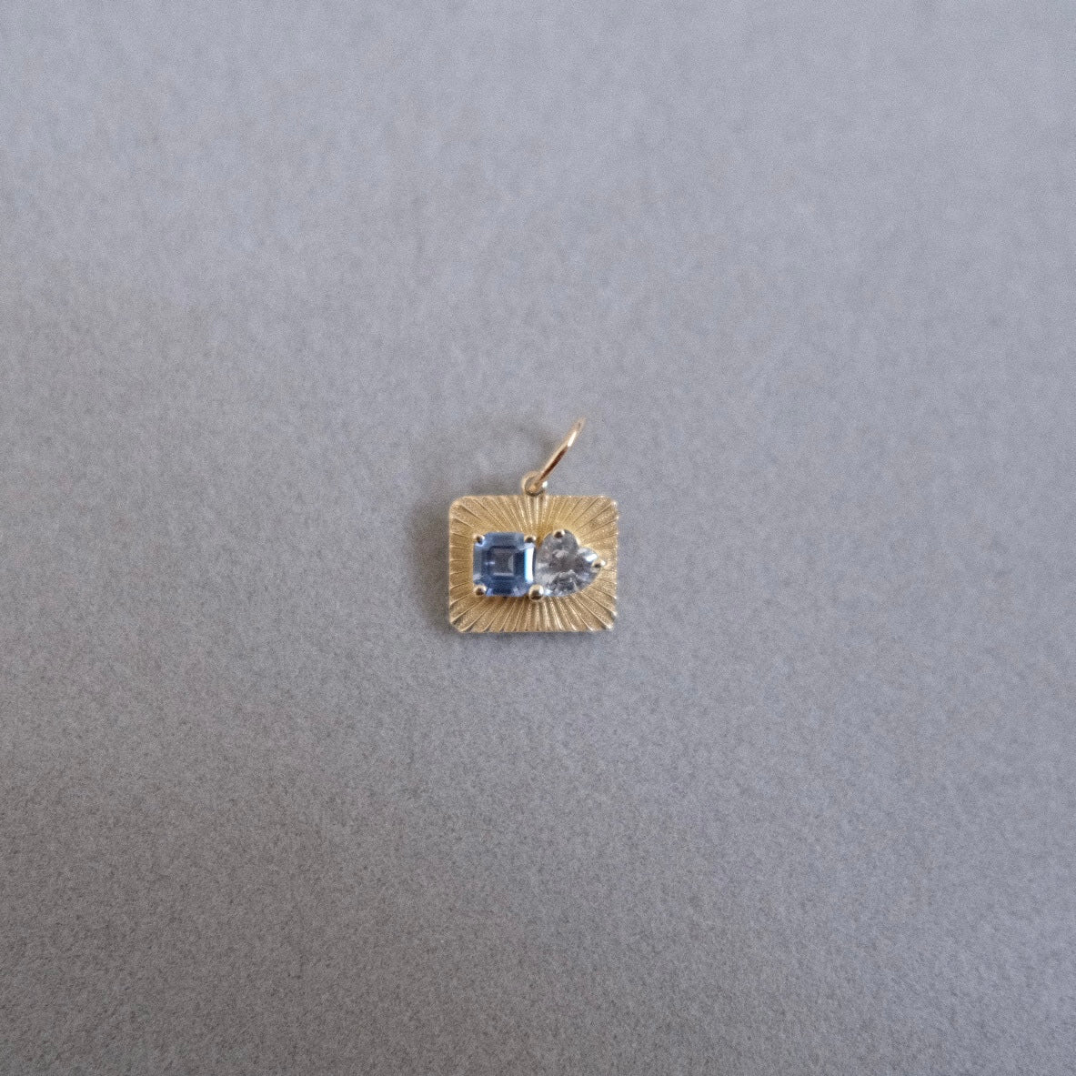 SereneLight with Ascher Cut Blue Sapphire and Heart Shaped Blue Sapphire