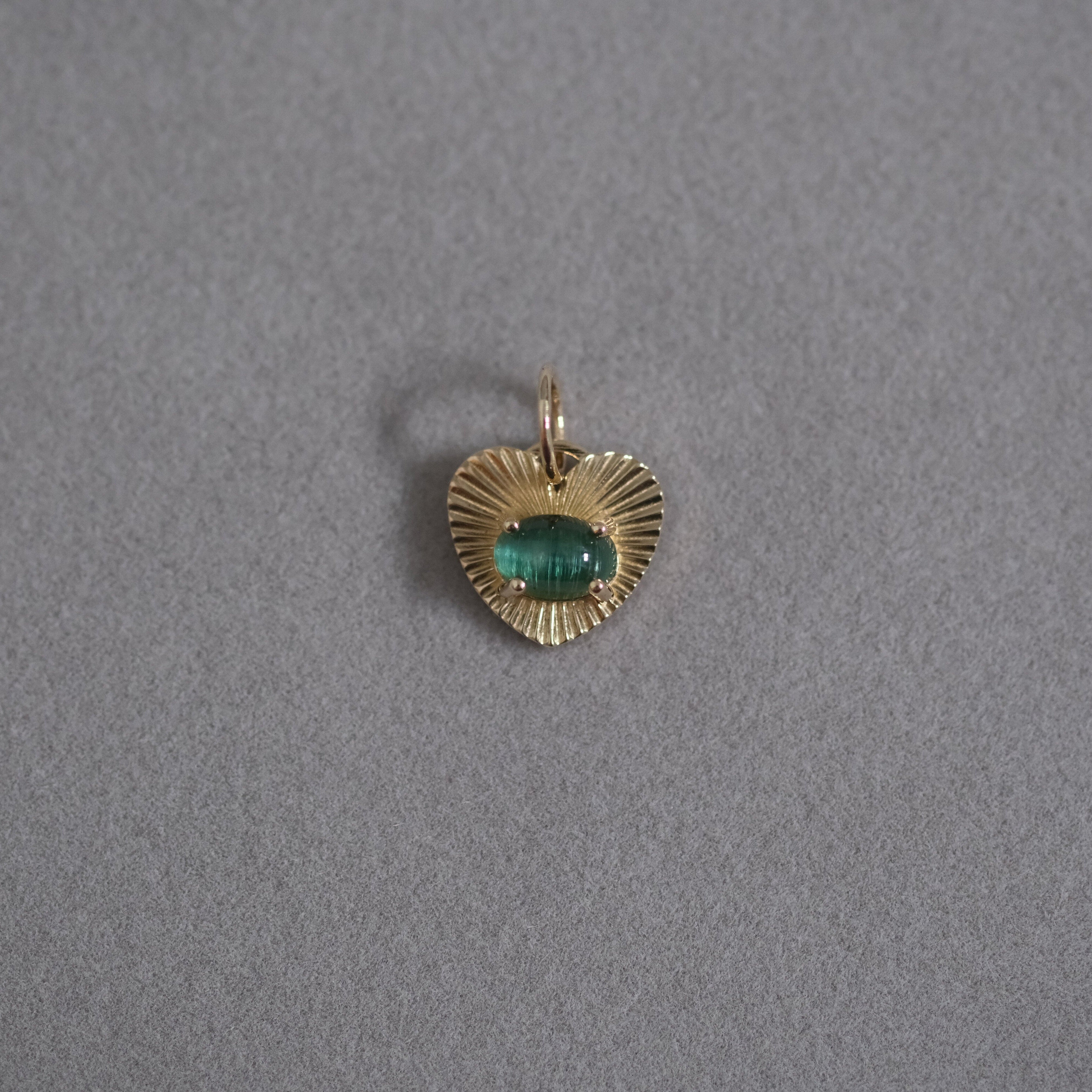 17. LoveLight with Green Tourmaline Cabochon