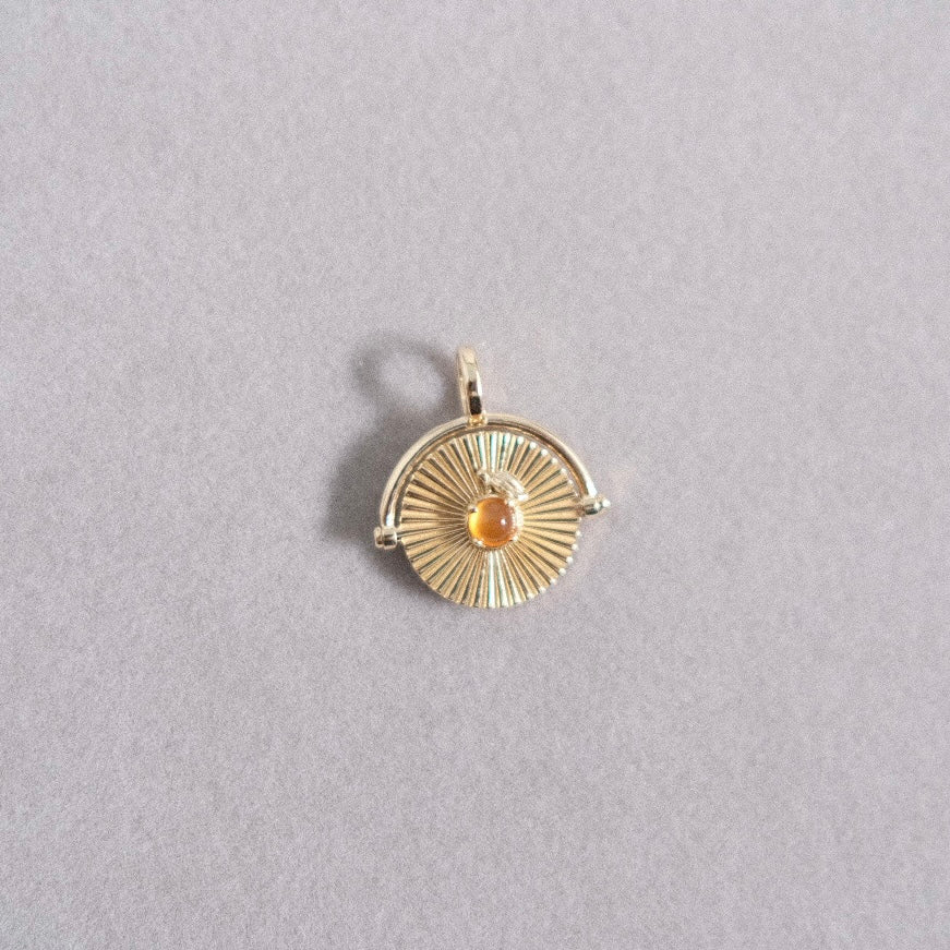 Apple and Orange Fruit Spinner Charm