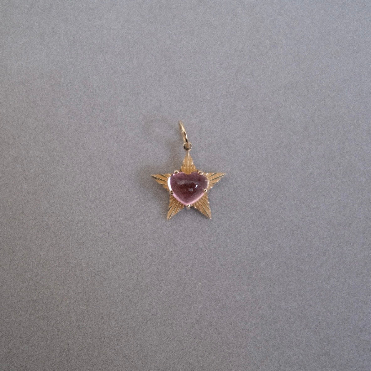 Starlight with Pink Tourmaline Heart Cab