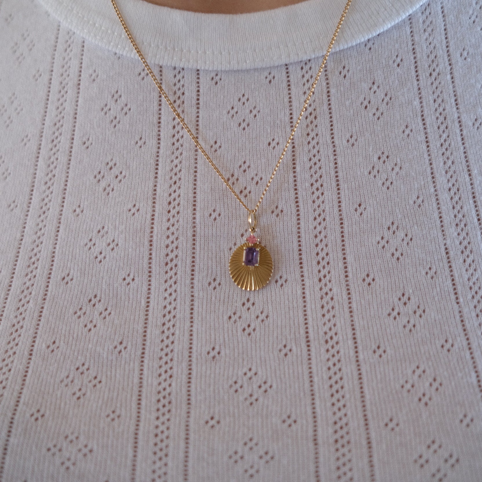 JoyLight with Purple Sapphire and Pink Sapphire Accent