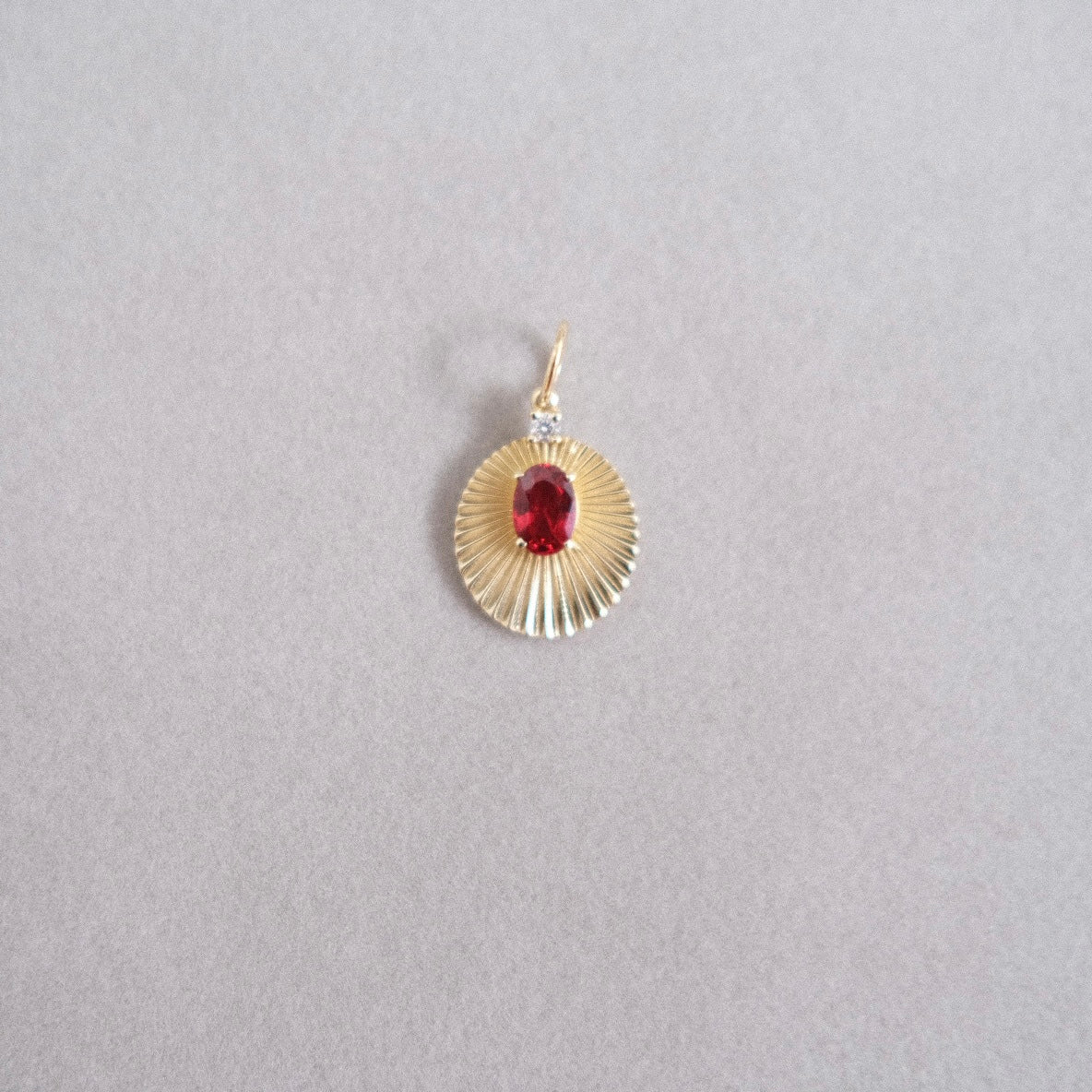 24. JoyLight with Red Spinel and Diamond accent