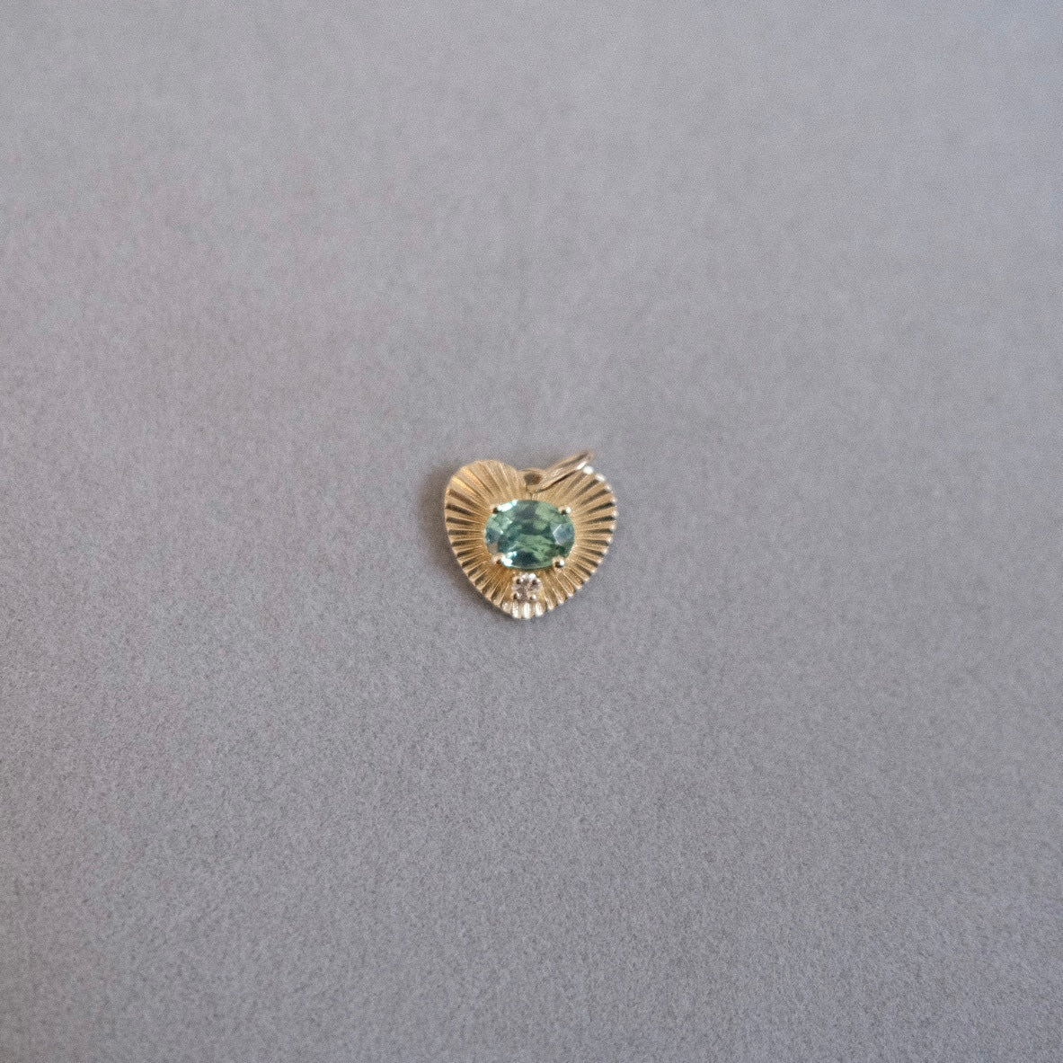 Lovelight with Green Zircon and Diamond Accent