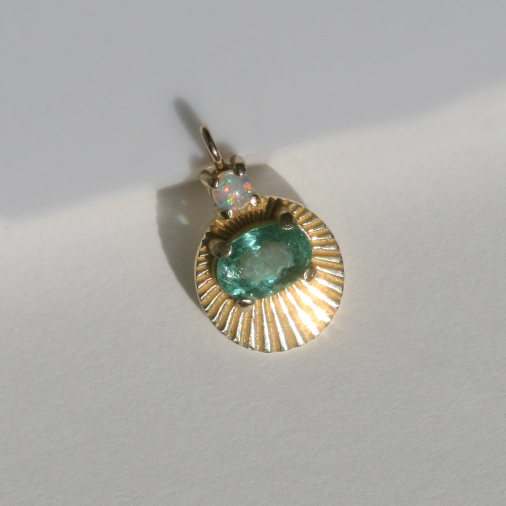 OAK Emerald + Opal Joy Light Necklace