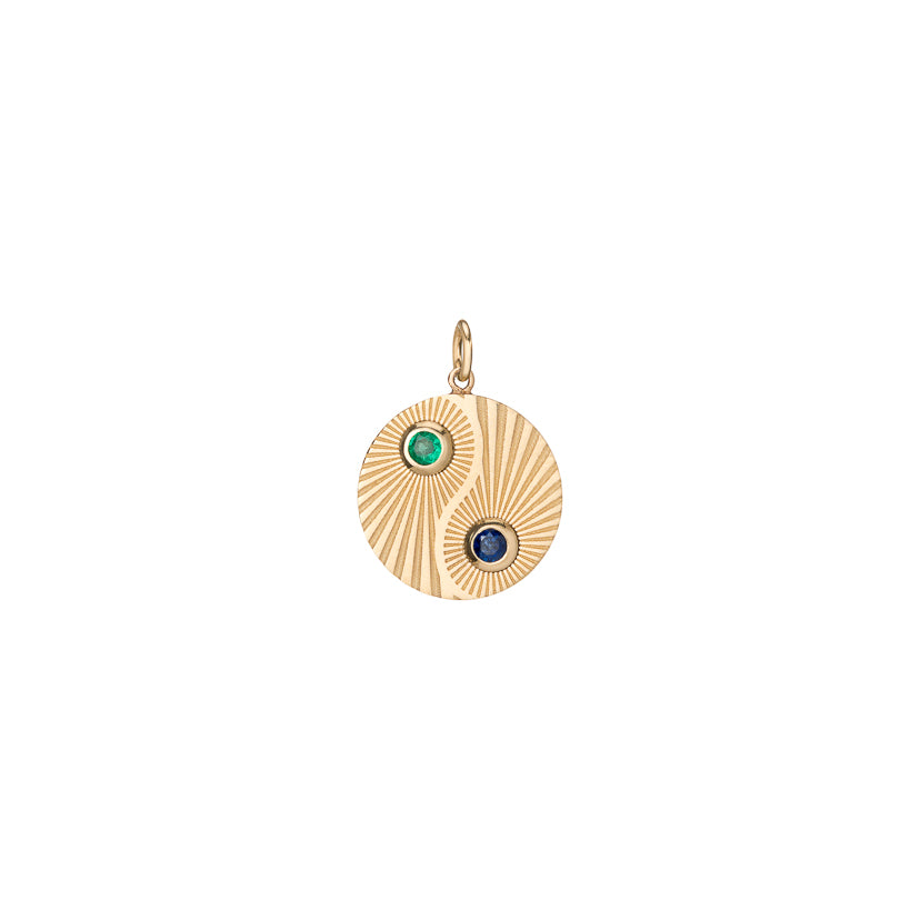 Yin Yang Light Charm - Birthstones