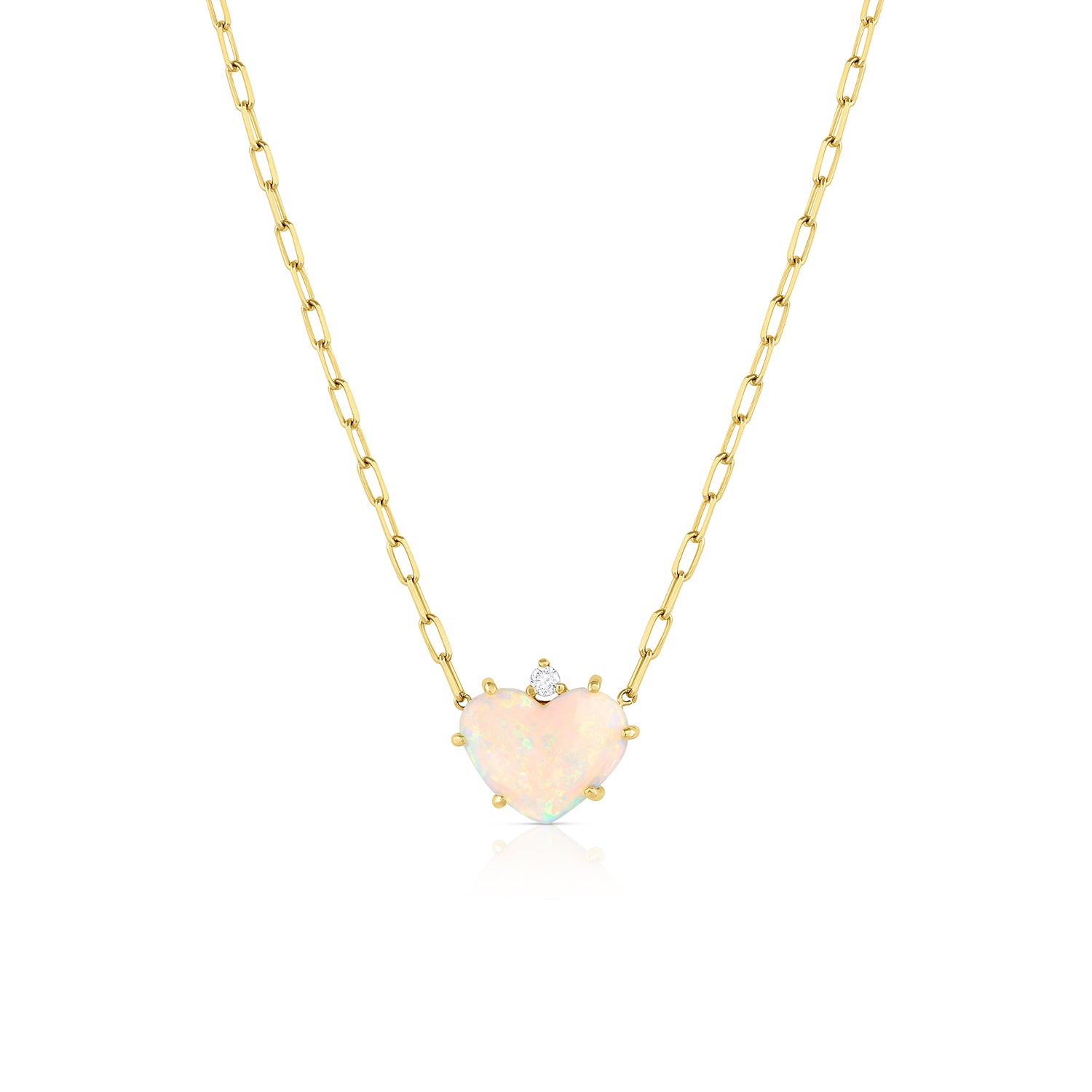 Australian Opal Heart Necklace