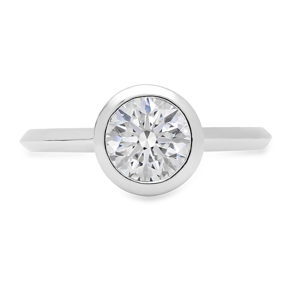 Classic Bezel set Brilliant Engagement Ring