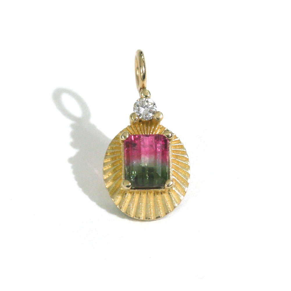 Watermelon Tourmaline Joy Light Charm #2