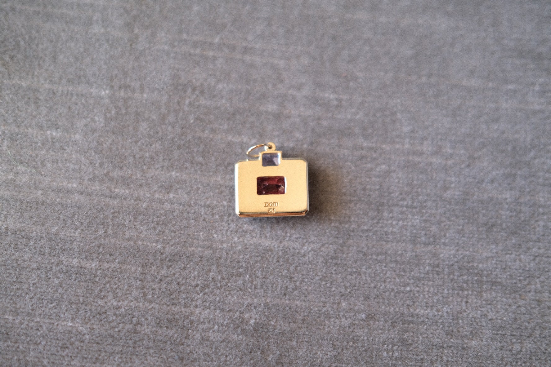 SereneLight Charm with Pink Tourmaline and Purple Sapphire
