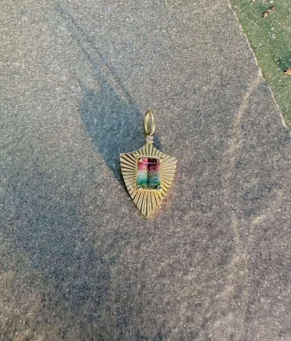 Protection Light Charm with Multicolor Tourmaline