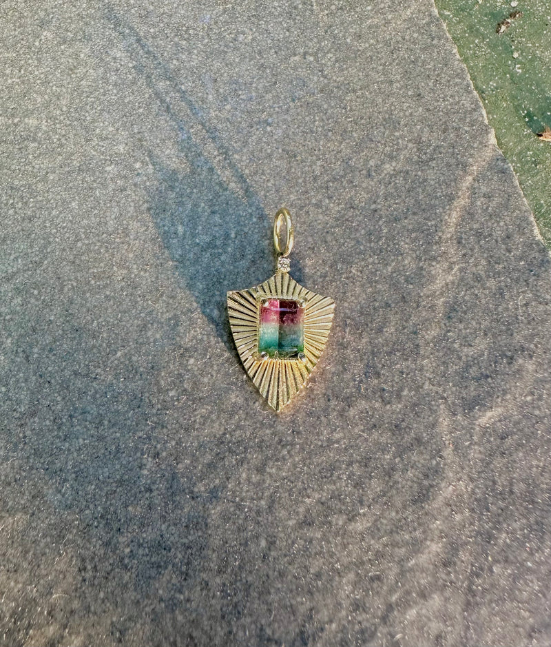 Protection Light Charm with Multicolor Tourmaline