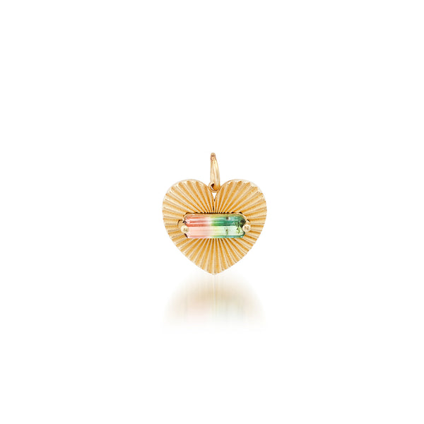 Bicolor Tourmaline Love Light Charm - Small