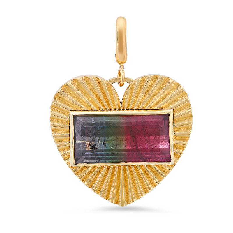 Multicolored Tourmaline XL Love Light Charm