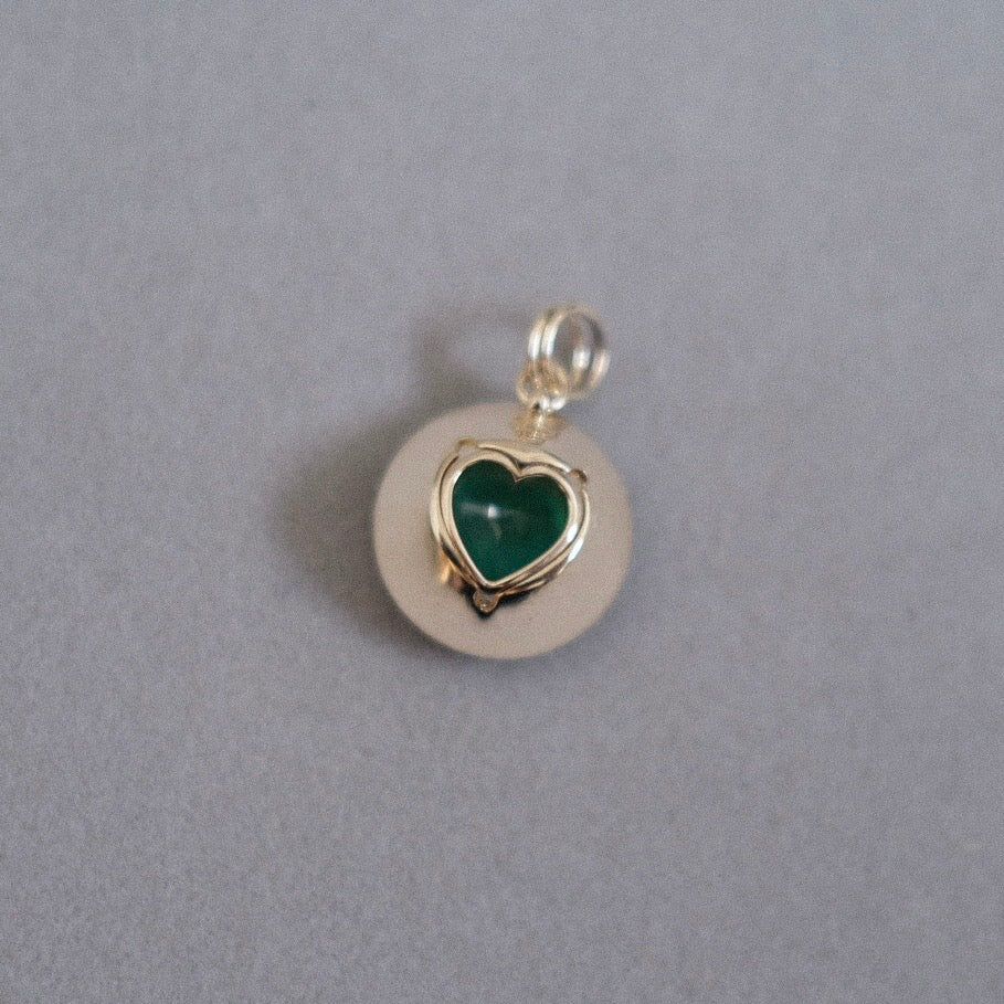 Infinite Light Cup with Emerald Heart