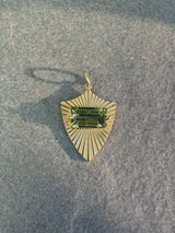 Protection Light Charm with Green Tourmaline - large