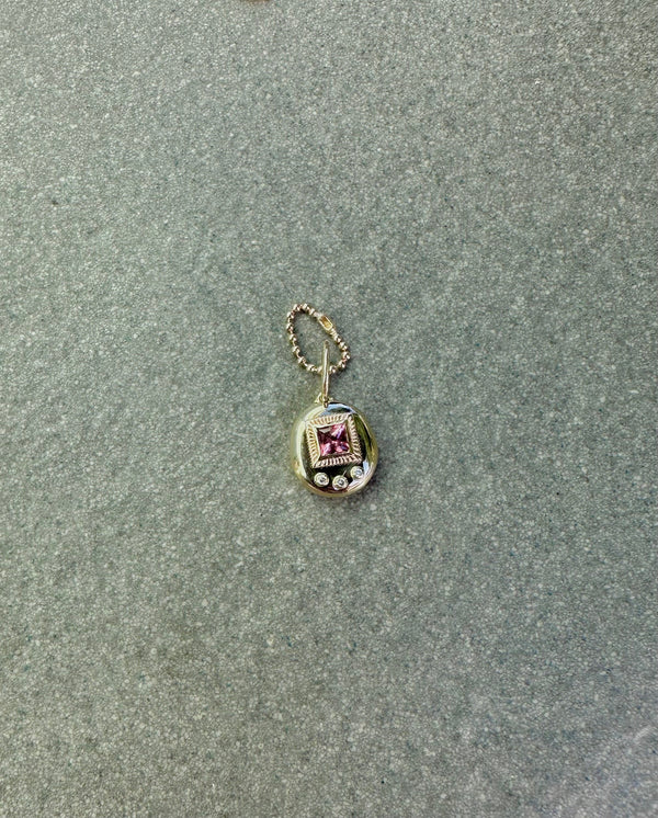 PREORDER APPROX SHIP 9/8/2025 - Gemagotchi Baby Size- Pink Sapphire