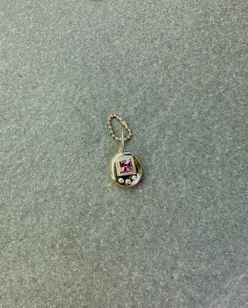 PREORDER APPROX SHIP 9/8/2025 - Gemagotchi Baby Size- Pink Sapphire