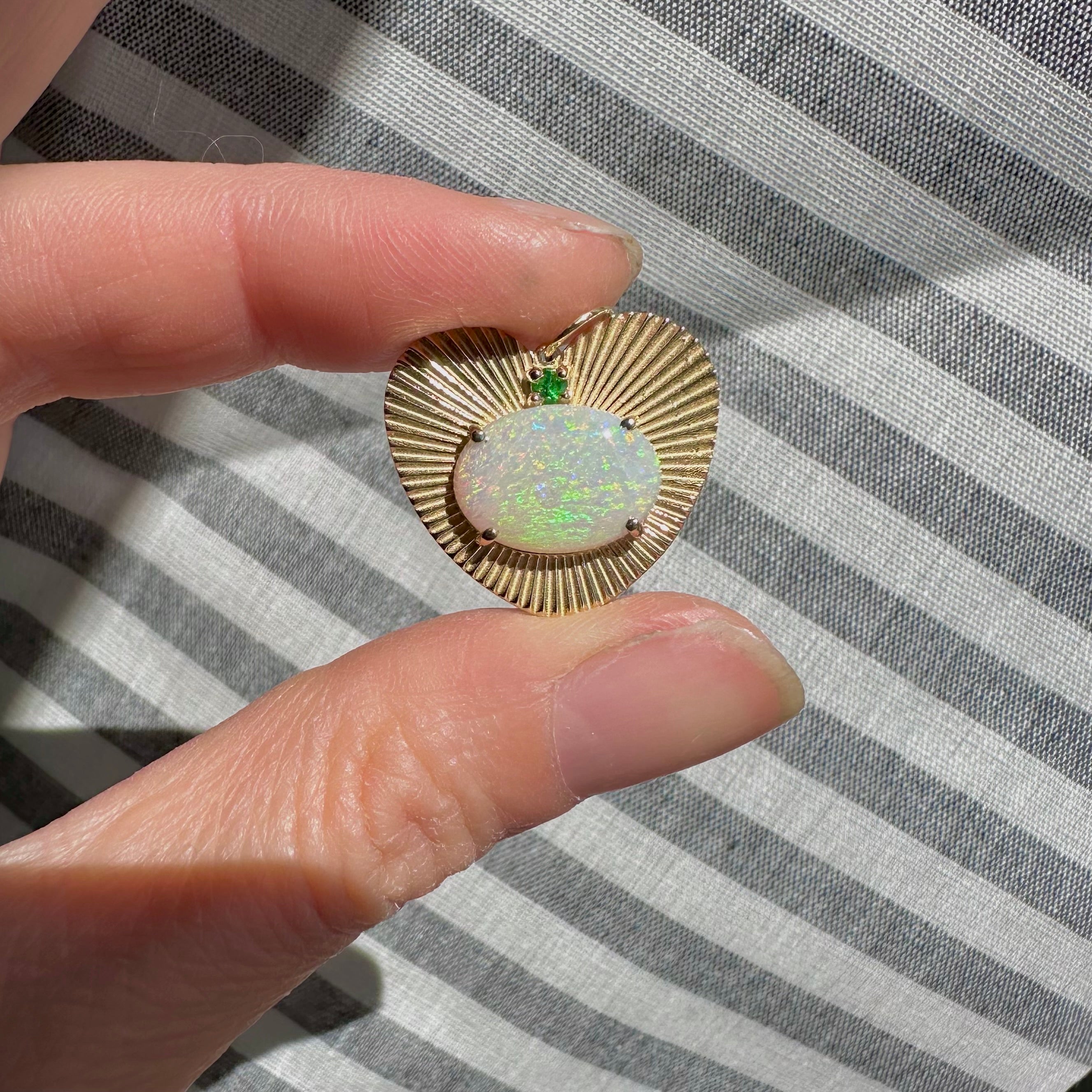 Lovelight with AU Opal and Tsavorite