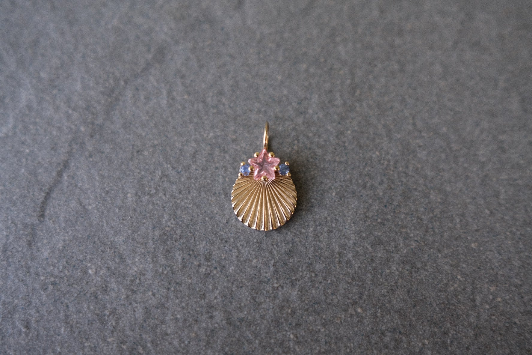 InfiniteLight Charm with star cut pink sapphire