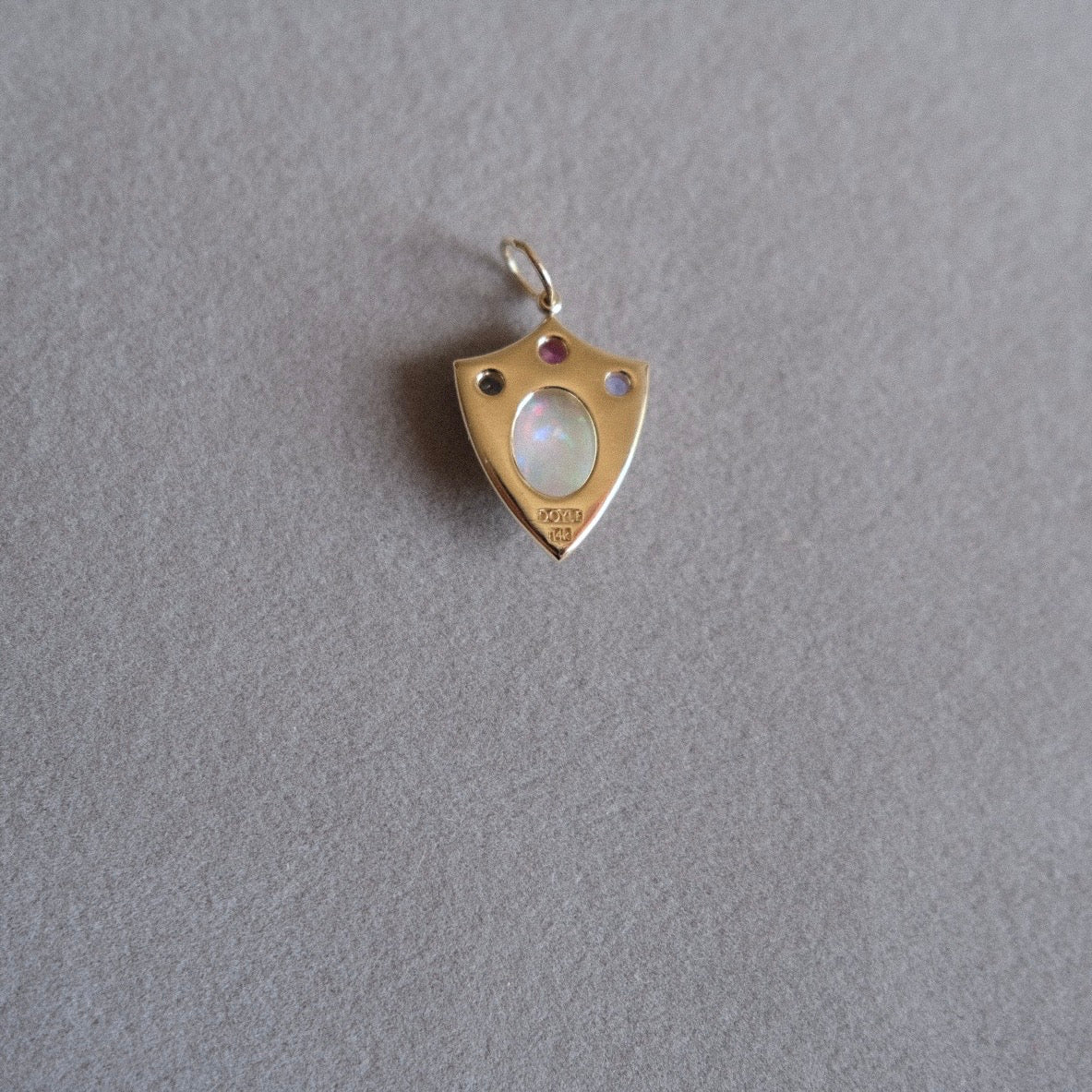 Protection Light with AU Opal with Pink and Blue Sapphire and Tanzanite