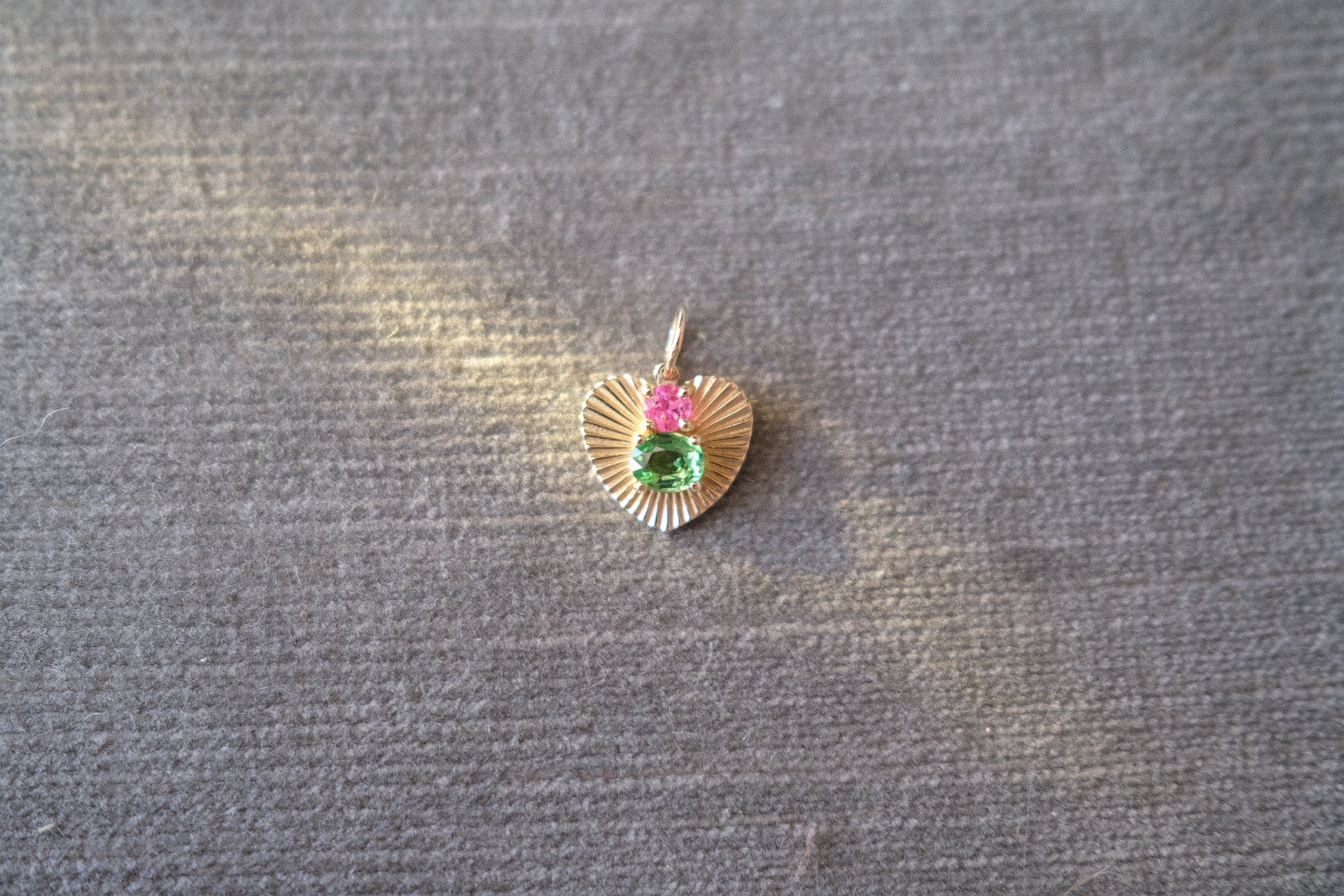 LoveLight with Tsavorite Garnet and Pink Sapphire