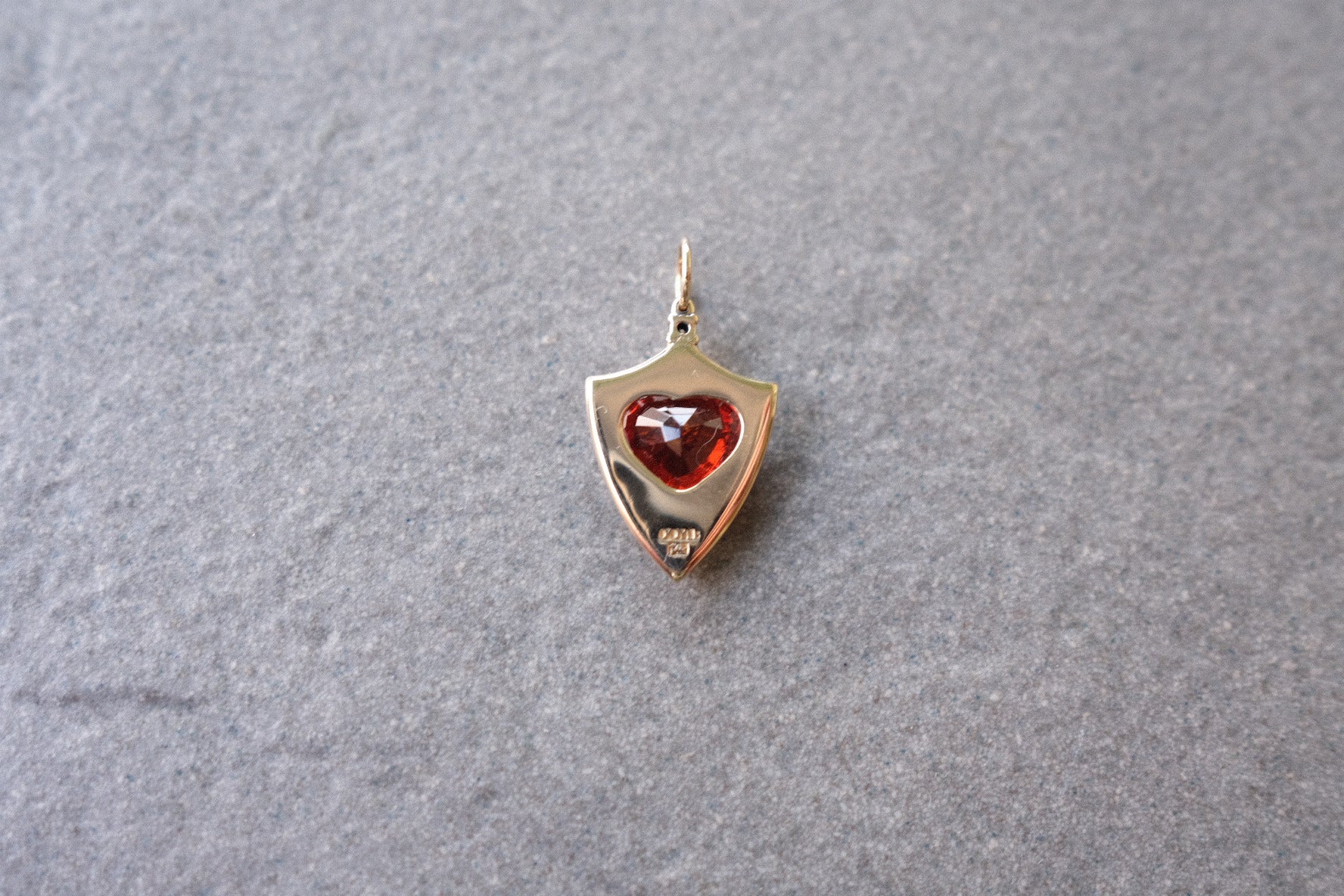 ProtectionLight with Heart Cut Garnet