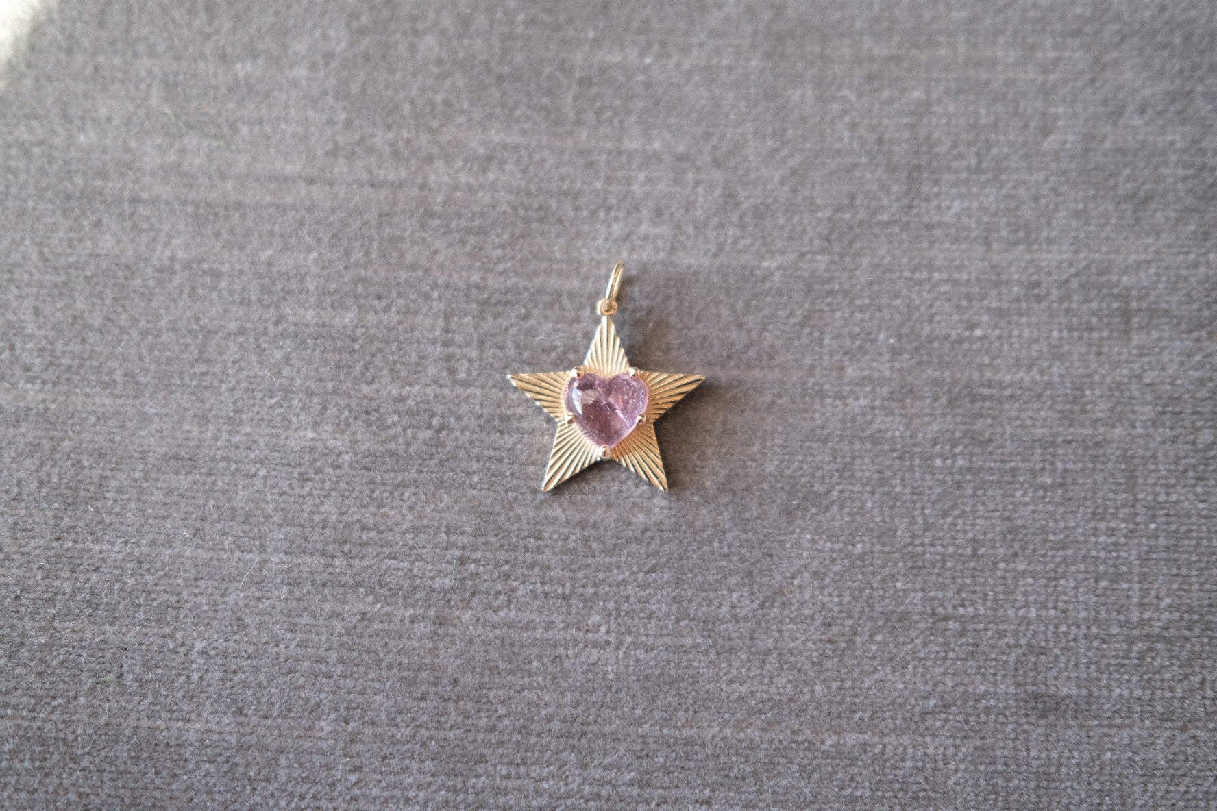 StarLight with Pastel Pink Heart Cut Tourmaline