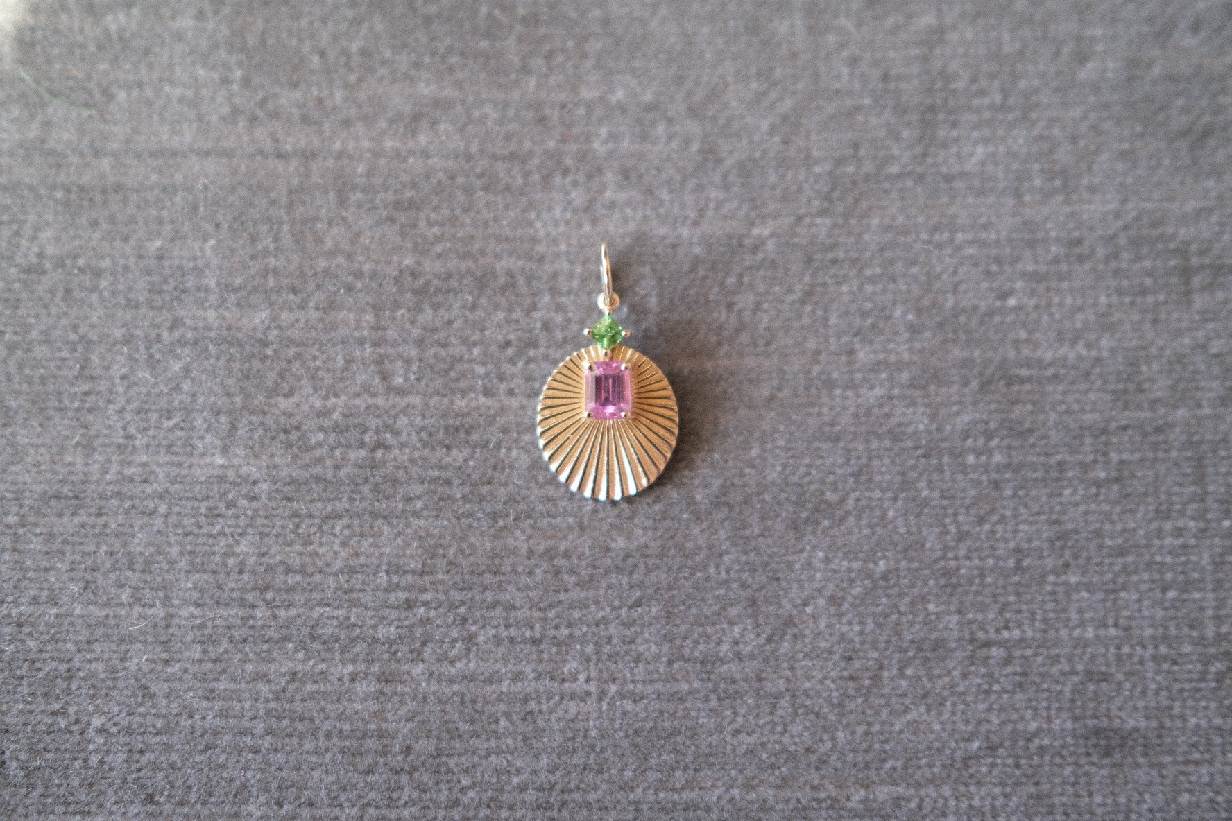 JoyLight with Pink Sapphire and Green Tsavorite