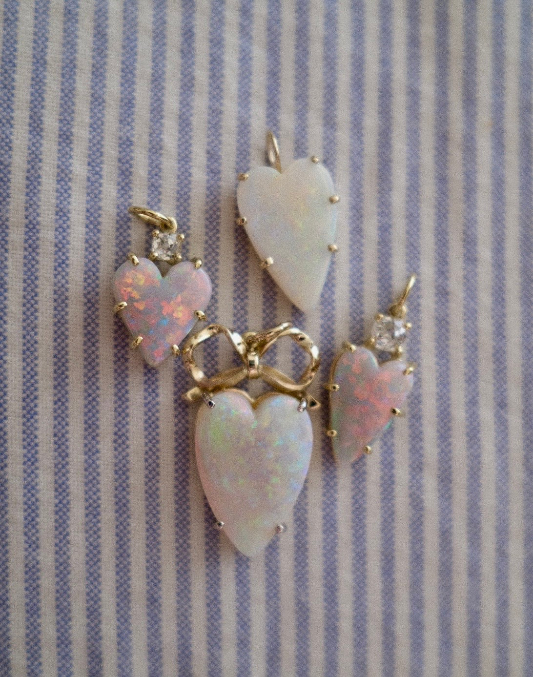 Opal heart Pendant