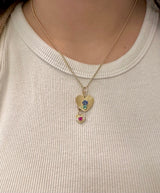 LoveLight with Blue Sapphire and Emerald