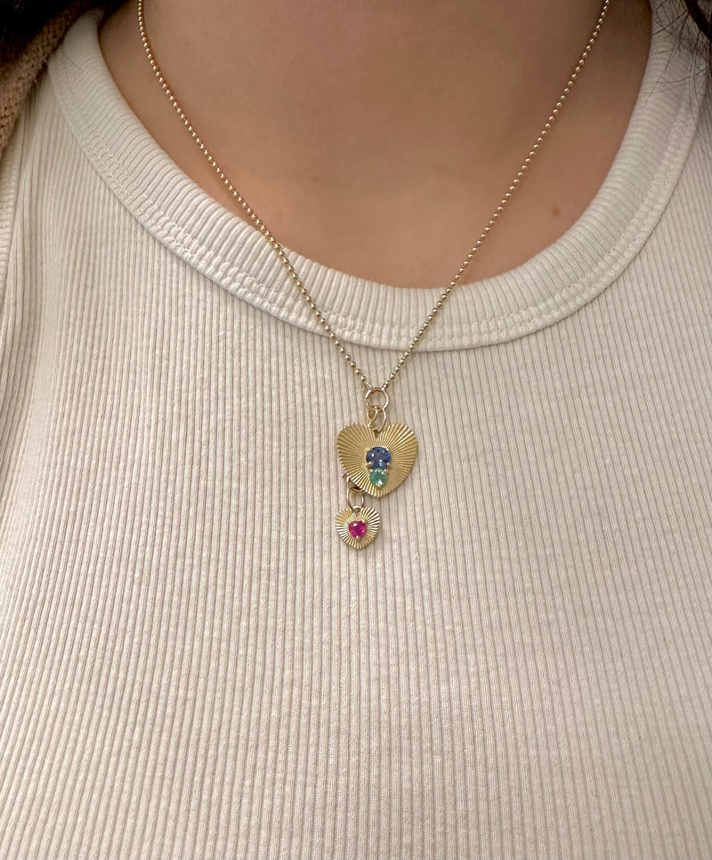 LoveLight with Blue Sapphire and Emerald