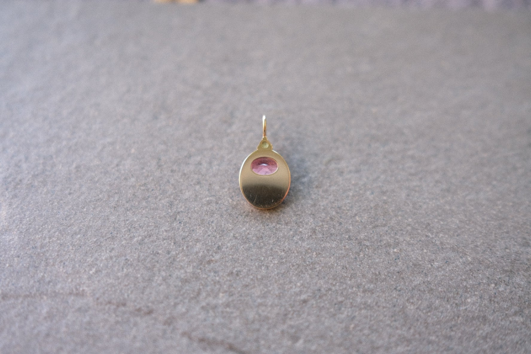 JoyLight with pink Tourmaline and Green Demantoid Garnet