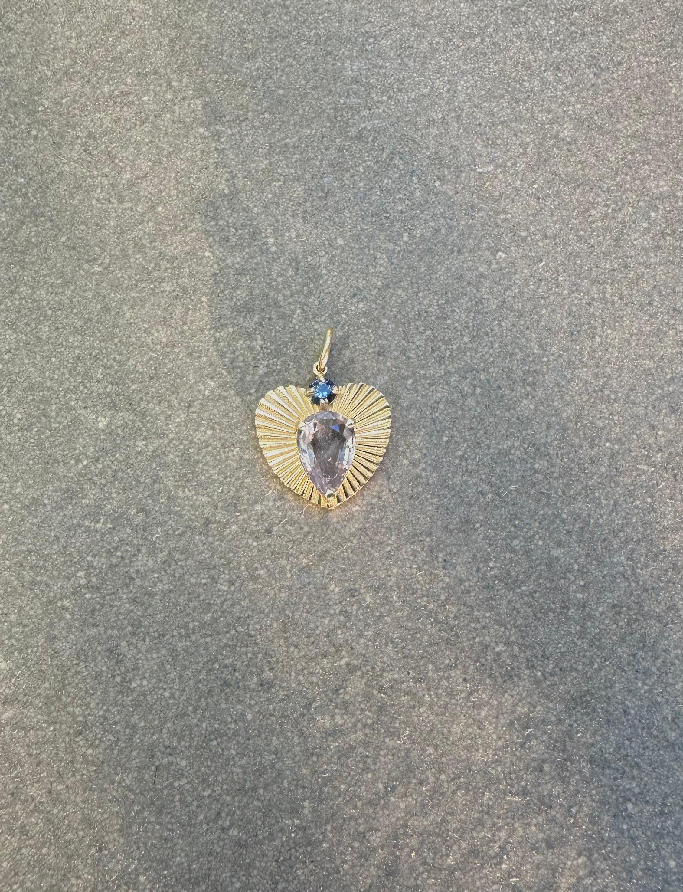 Love Light Charm with Purple Sapphire